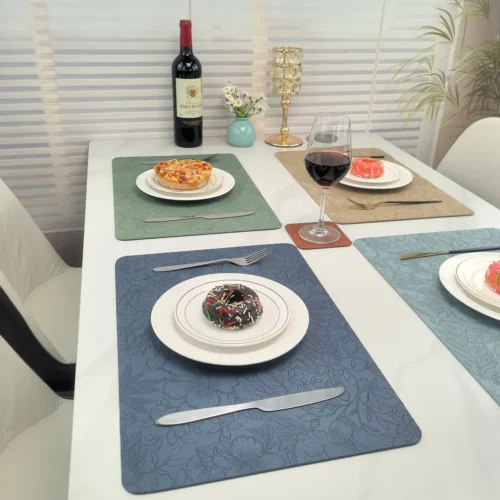 Embossed Leather Table Mats