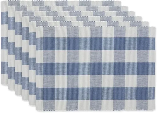 Cotton Linen Placemats Set of 6